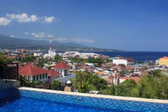 05-View from the hotel pool on a part of Manado